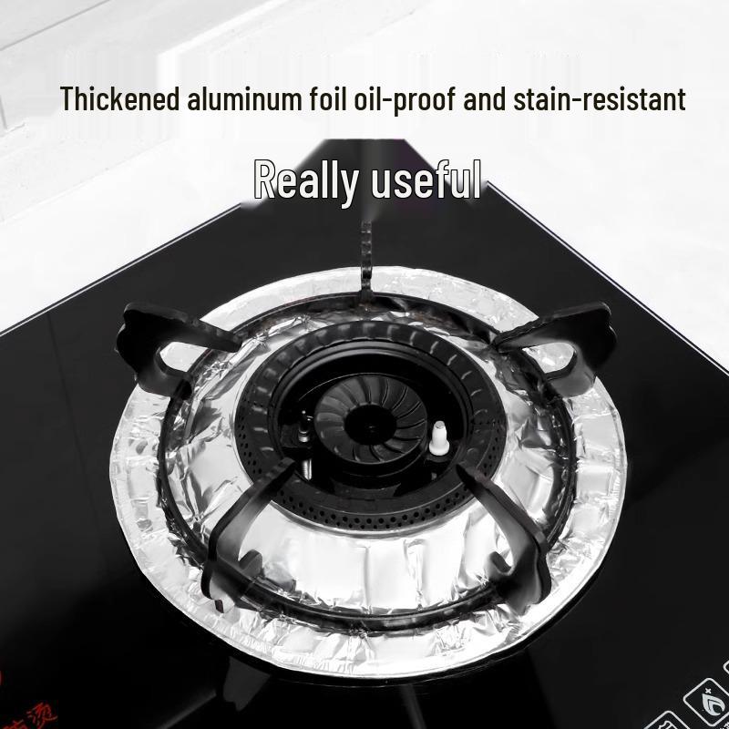 Маслостойкая защитная накладка для газовой плиты - Кольцо-крышка из оловянной фольги