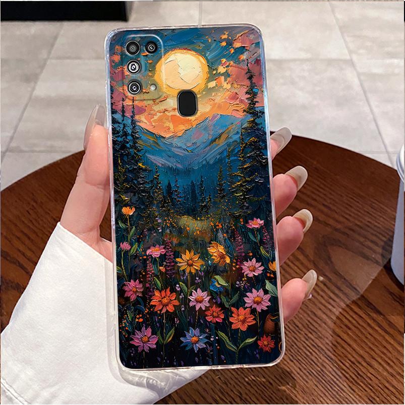 Чехол для Samsung Galaxy M31 M21s M21 M30s Прозрачный Роскошный Милый Кот Любовь Кролик Забавный Силиконовый ТПУ Мягкий Чехол Задняя Крышка