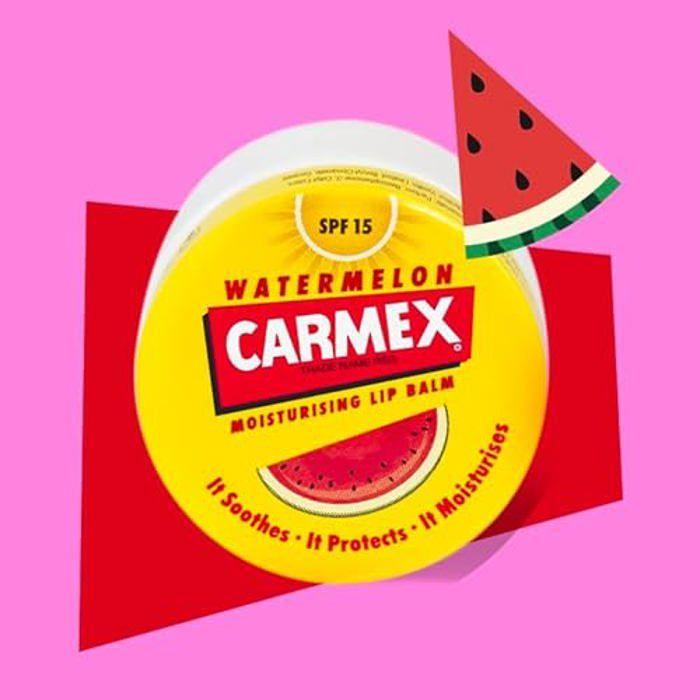 Baume à lèvres - CARMEX - Pot pastèque - SPF15 - Hydratant - Réparateur