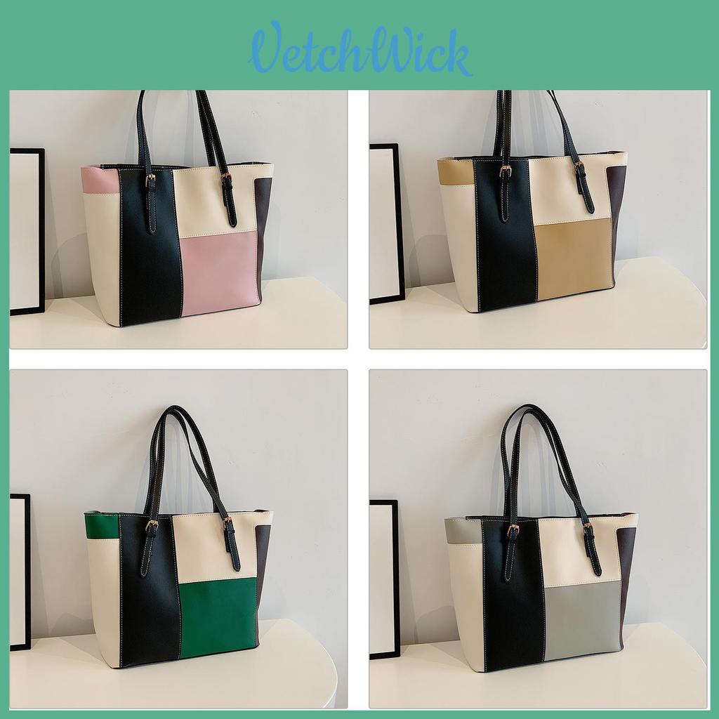 Womens Large Pu Tote Bag With Inner Pocket And Soft Structure For Work And Casual