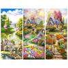 5D DIY круглая алмазная живопись, полная дрель, природа, садовый дом, вышивка, алмазная вышивка крестом, мозаика, комплект, подвесные картины