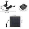 Mini Solar Panel Water Pump DC Brushless 4 Nozzles Solar Fountain Pump 200L/H DIY Solar Water Fountain Water Fountain