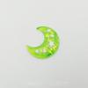 Hot Sale Good Quality Large Jelly Color Flat Back Resin Moon Cabochon for Craft