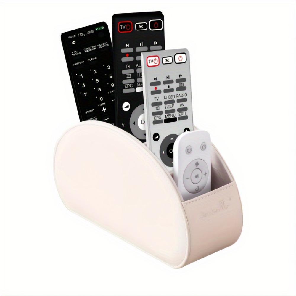 Настольный органайзер из искусственной кожи с 5 сетками, держатель с дистанционным управлением, держатель для телефона и телевизора, настольный ящик для хранения, органайзер для хранения кистей для косметики