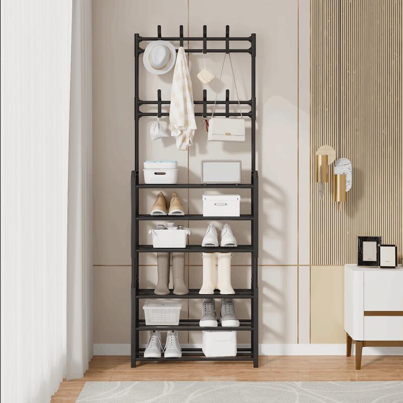 miflame Multifunctional Entryway Coat Rack & Shoe Organizer