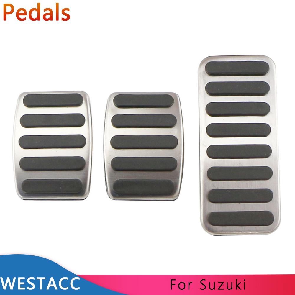 Car Pedals for Suzuki SX4 Aerio Ciaz Vitara S-Cross Splash Ignis Kizashi Sidekick Samurai Gas Brake Pedal Covers