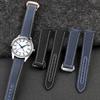 19mm 20mm Woven Canvas Watch Band Strap For Omega Seamaster 300 AT150 Fabric Leather Nylon AQUA TERRA 150 Blue Black Watchband
