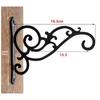Iron Decorative Hook Black Planter Bracket New Iron Hook  Outdoors