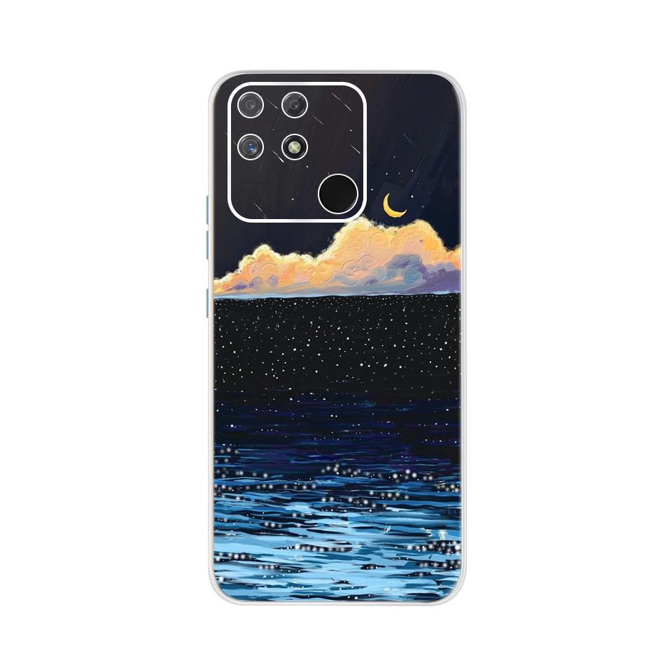 Soft Silicone Case For Raelme Narzo 50A RMX3430 Phone CaseTransparent TPU Cover For Realme Narzo50a 50 A 6.5" Back Cases Bumper