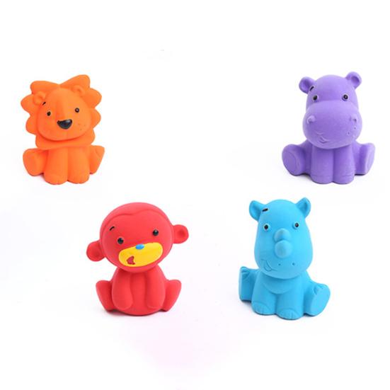 Жевательная игрушка для собак, устойчивая к укусам, мягкая чистка зубов, встроенный звуковой сигнал, мультяшная форма животного, уход за полостью рта