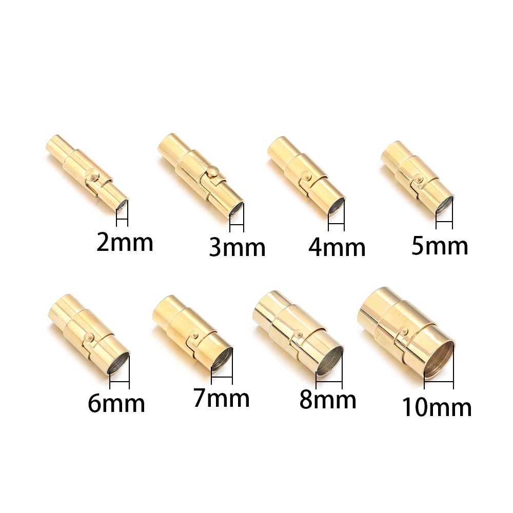 Stainless Steel Magnetic Clasps Bracelet Cord End Caps Connectors For Leather Bracelet Necklace Craft Jewelry Making Supplies