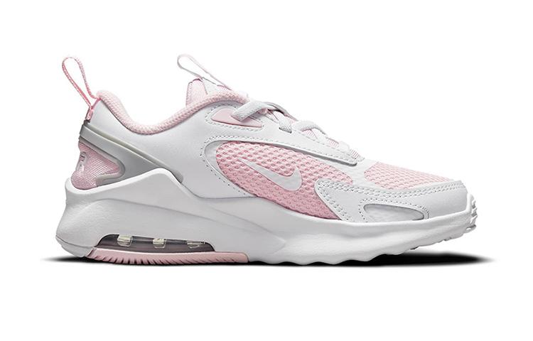 Nike Air Max Bolt Удобные Низкие Беговые Кроссовки Розово-Белые Детские CW1627-600