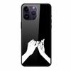 Стеклянная задняя крышка для чехла телефона iphone 16 Pro Max 16Pro Max Жесткий закаленный стеклянный чехол Для iphone 15 Pro Max Чехол Мягкий бампер из ТПУ