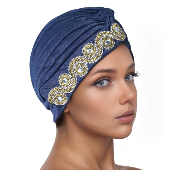 Женский платок на голову Эластичный обхват головы Дизайн с перекручиванием Шапка-тюрбан