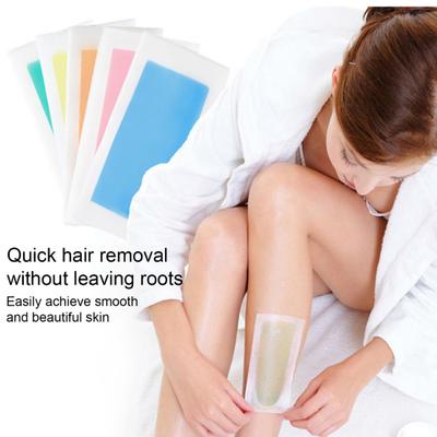 10 шт. восковые полоски для удаления волос, безболезненные, для начинающих, одноразовые, для мужчин и женщин, для тела, лица, подмышек, ног, зоны бикини, восковая бумага для удаления волос
