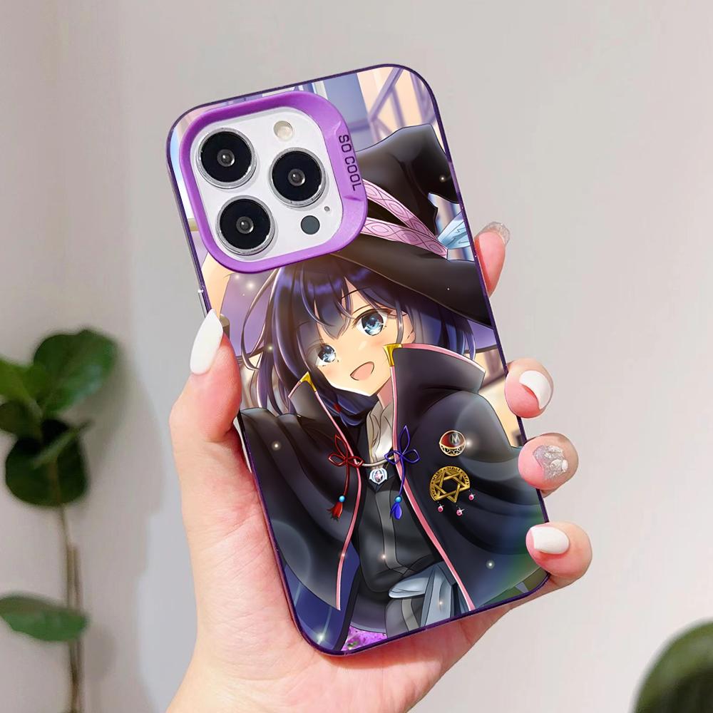 Чехол для телефона «Блуждающая ведьма Сая» для iPhone 17 16 15 14 13 12 11 X XR XS Air Pro Max Plus Фиолетовый Разноцветный Серебристый Чехол