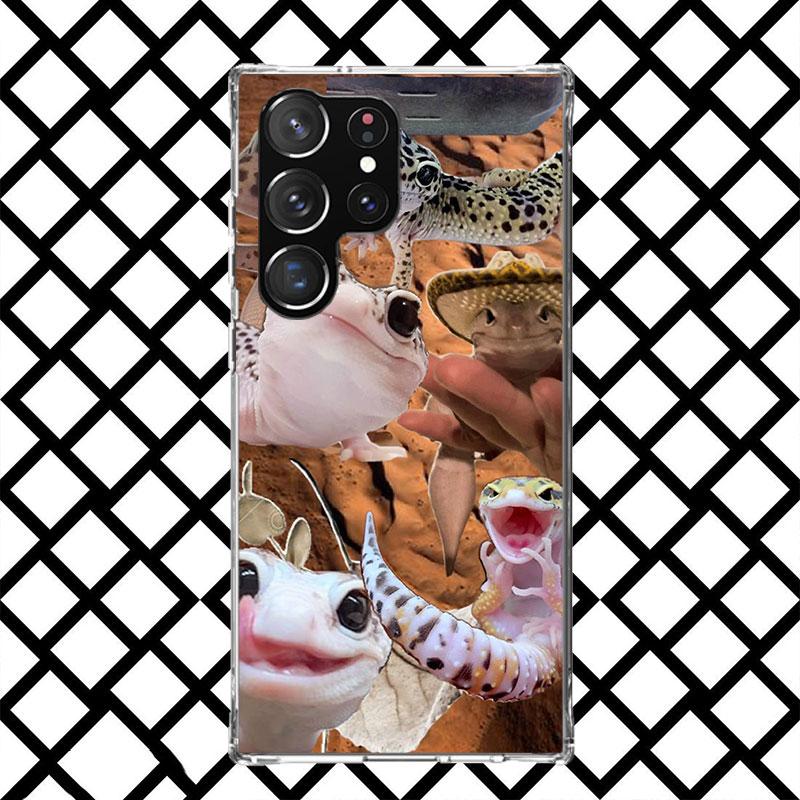 Чехол для телефона с ящерицами и гекконами для Samsung Galaxy S26 S25 Edge S24 S23 Ultra S22 Plus S21 FE S20 + Мягкий чехол с принтом Fundas Galaxy S25