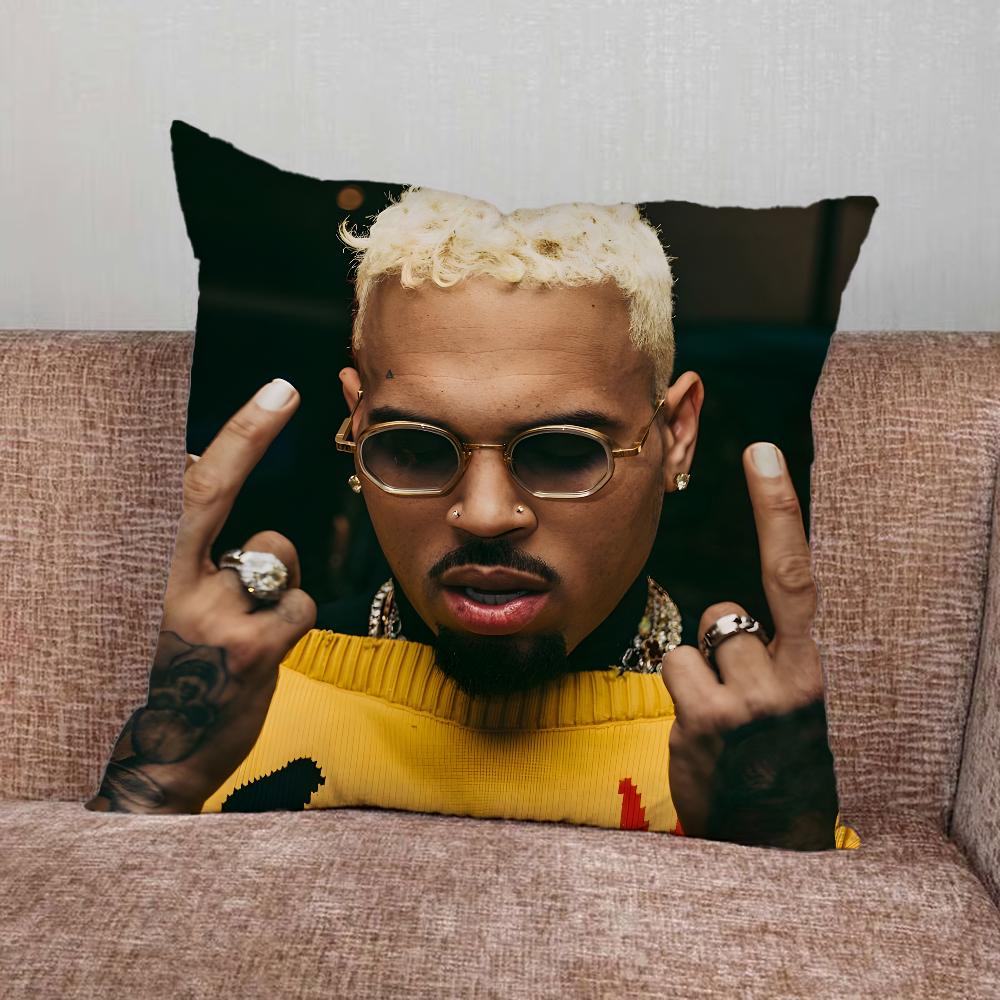 Наволочка для подушки с изображением рэпера C-Chris Brown Для дома, спальни, автомобиля, офиса, гостиной, чехол на подушку для дивана, подходит