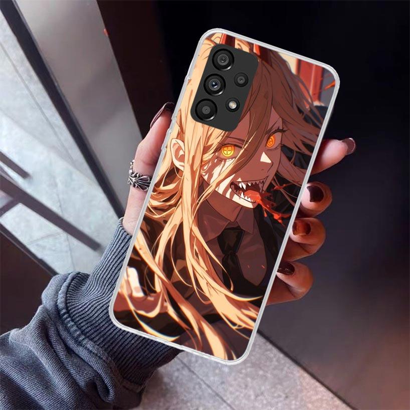 C-Chainsaw Mans Power Phone Case For Samsung Galaxy A17 A57 A37 A16 A26 A36 A56 A15 A25 A35 A55 A14 A13 A54 A53 A34 A24 A33 A23