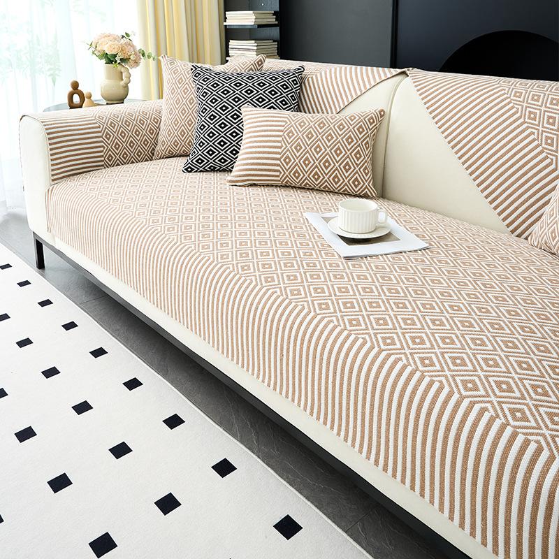 Premium Sofa Cushion New Four-Season Universal Straight Row Seat Cushion Fixed Non-Slip Sofa Cover Cloth Towel