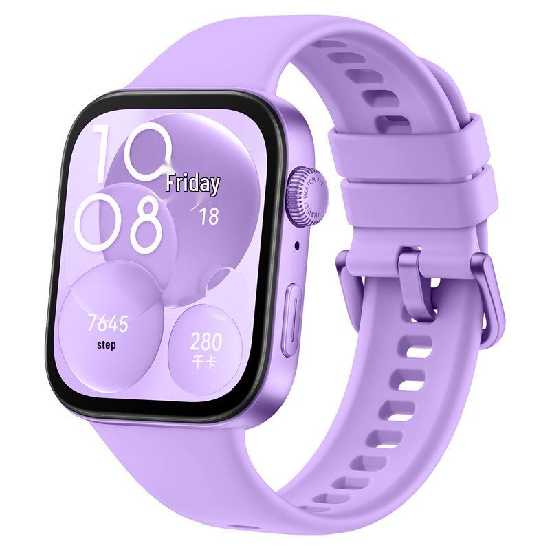 Совместим с часами Huawei Fit4, ремешок из микротекстурированного силикона, по стилю аналогичен оригинальному ремешку HUAWEI FIT3.