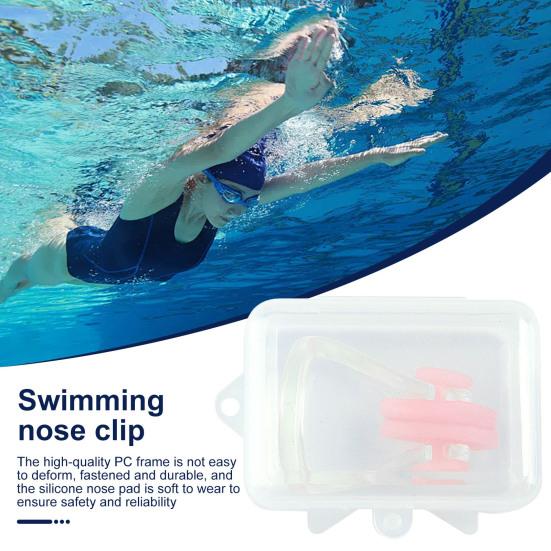 Зажим для носа для плавания Мягкие силиконовые зажимы для носа Предотвращают попадание воды Защита носа для водных видов спорта