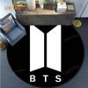 Kpop Bangtan Boys Круглый Ковер Напольный Коврик Спальня Фланелевый Ковер с Животными Противоскользящий Коврик для Игр Детей Декор Комнаты Детей