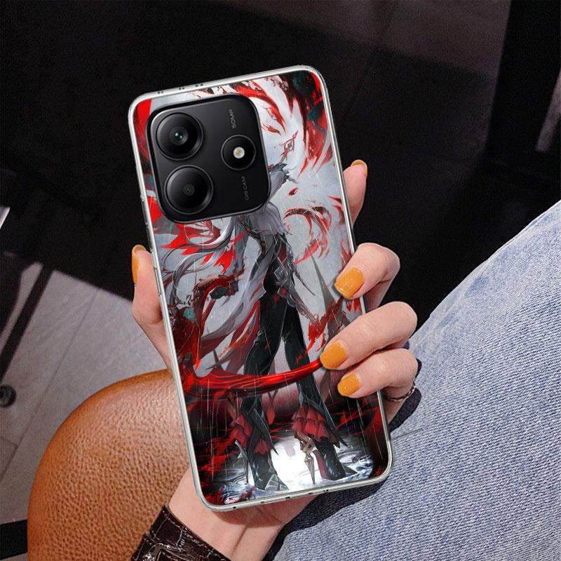 Чехол для телефона Arlecchino Genshin Impact для Xiaomi Redmi Note 15 14 13 12S 12 11 Pro Plus 14S 11S 11E 10 10S 11T 5G Персонализированный Co