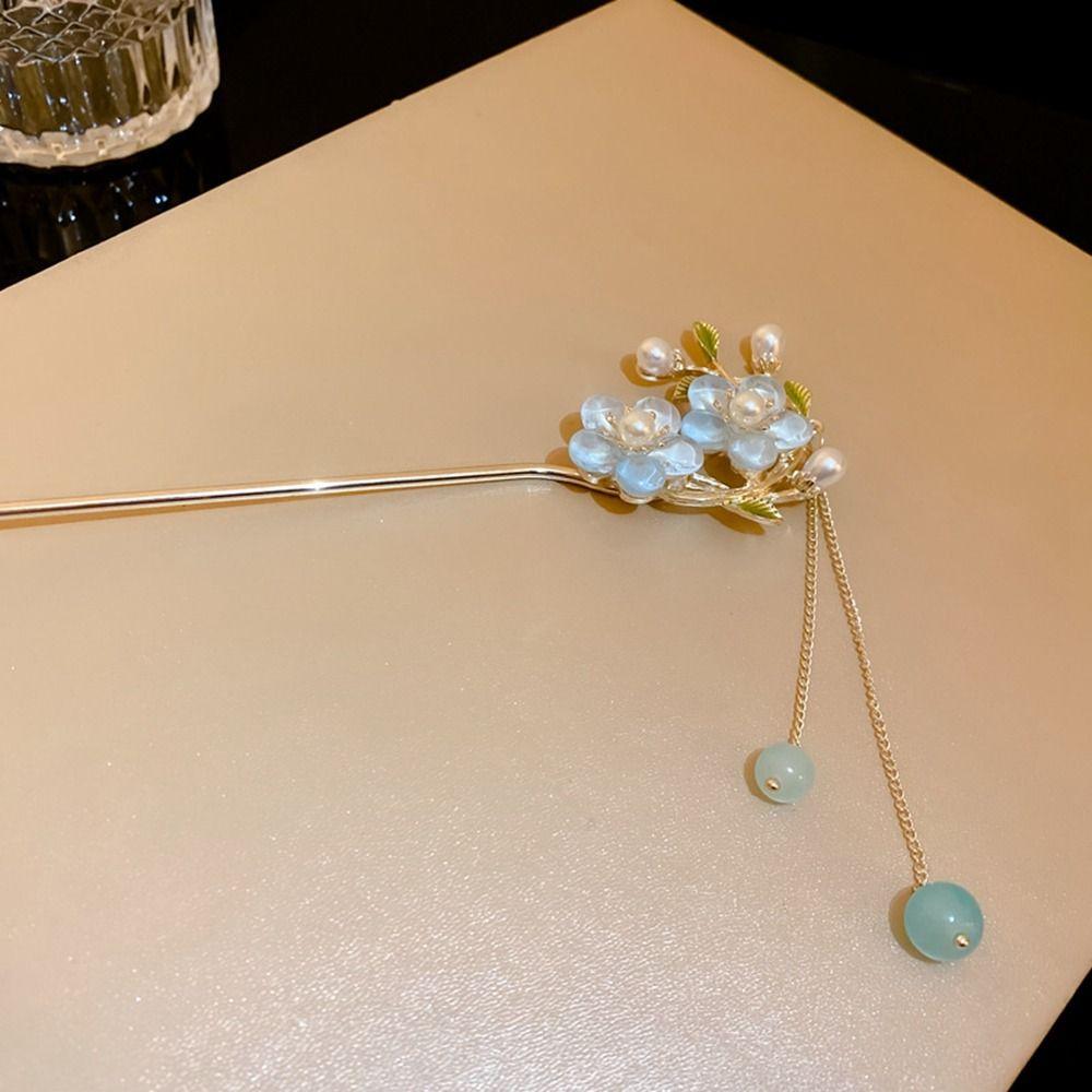 Tool Tassel Flower Metal Hairpin Chinese Style Headwear Ancient Style Hairpin Hanfu Hair Sticks