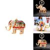 Adorable Elephant Metal Keychain With Sparkling Rhinestones Perfect For Gifts And Accessories