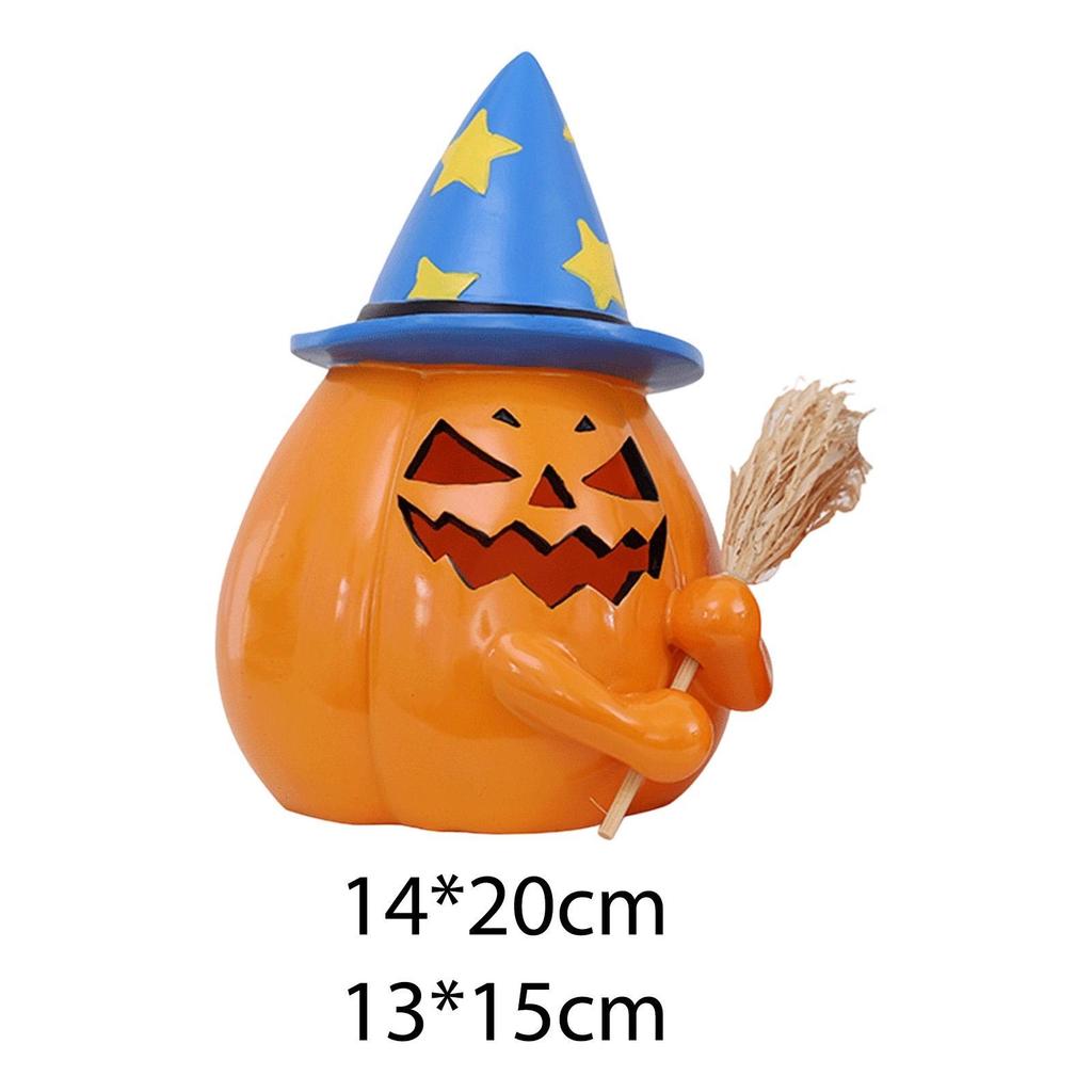 Halloween Decoration Pumpkin Light Bedside Lamp Prop Party Gift Indoor Outdoor Lighted Pumpkin for Home Nursery Porch Kitchen