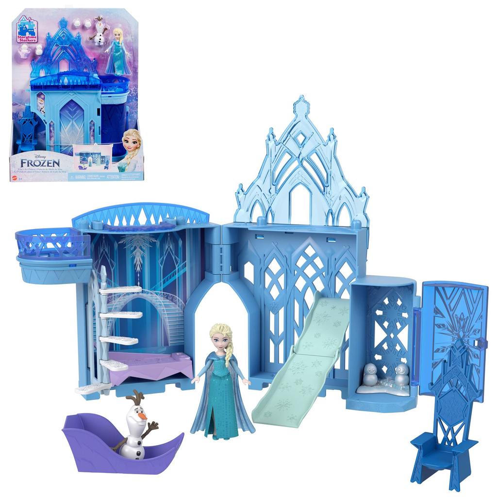 MATTEL DisneyFrozen Elsa and Ice White (Kasaneru White Series Mini Doll) [Dress-up Dollcastle] [House, Accessories Included] [3 Years Old and Up]