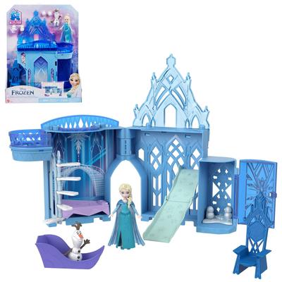 Mattel Холодное сердце Эльза и Ледяной замок (Мини-кукла из серии «Собираемый замок») [Кукла-переодевашка Замок] [В комплекте дом и аксессуары] [Возраст 3+] HLX01