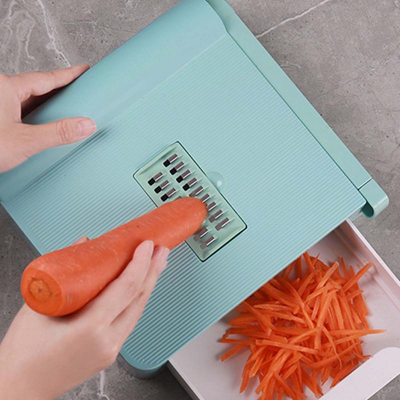 Potato Slicer Chopper Stainless Steel Adjustable Onion Potato Fruit French Fry Cutter Choppers & Mincers With Hand Protector For