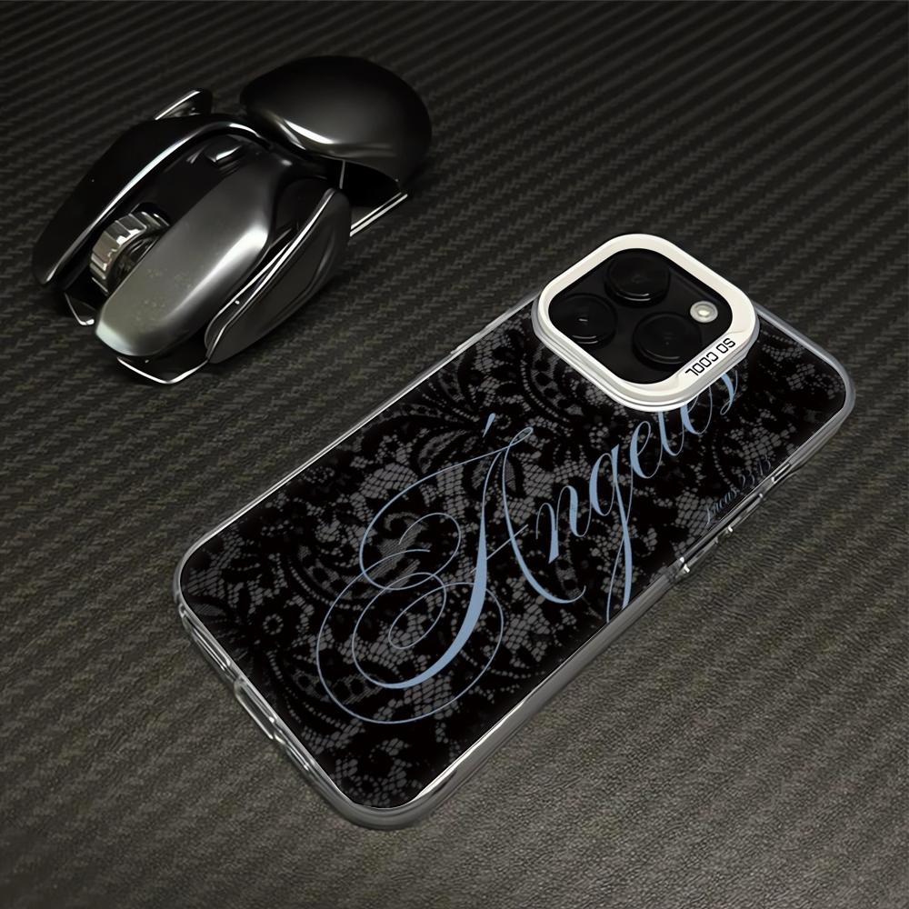 Матовый чехол для телефона с кружевным узором для iPhone 17 16 15 14 Pro 13 12 11 Pro Max 16 15 Plus 17 Air 16E Чехол Жесткая противоударная крышка Чехлы