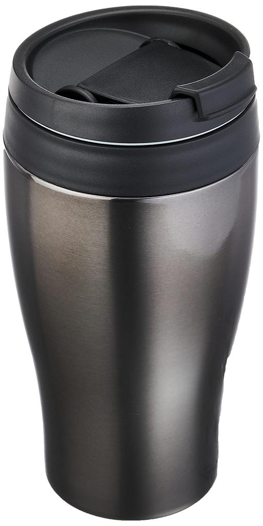 Doshisha Tumbler with Lid Convenience Store Mug Direct Type Vacuum Insulated Direct Drip 360ml Black CBCT400BK