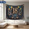 18th Birthday Birthday Backdrop - Studio Photo Prop