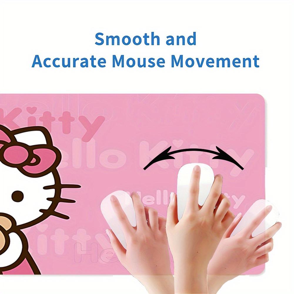 Hello Kitty, Teddy Bear Themed XXL Mouse Pad - Non-slip Rubber Desk Mat for Gaming and Office Use, Multi-Function Keyboard and Mouse Pad, Id