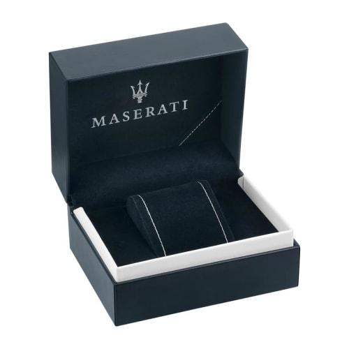 Official Maserati Ricordo 42mm White Sunray Dial Men's Quartz Watch R8851125005, 5 ATM Water Resistance, Japanese Movement, 2-Year Warranty
