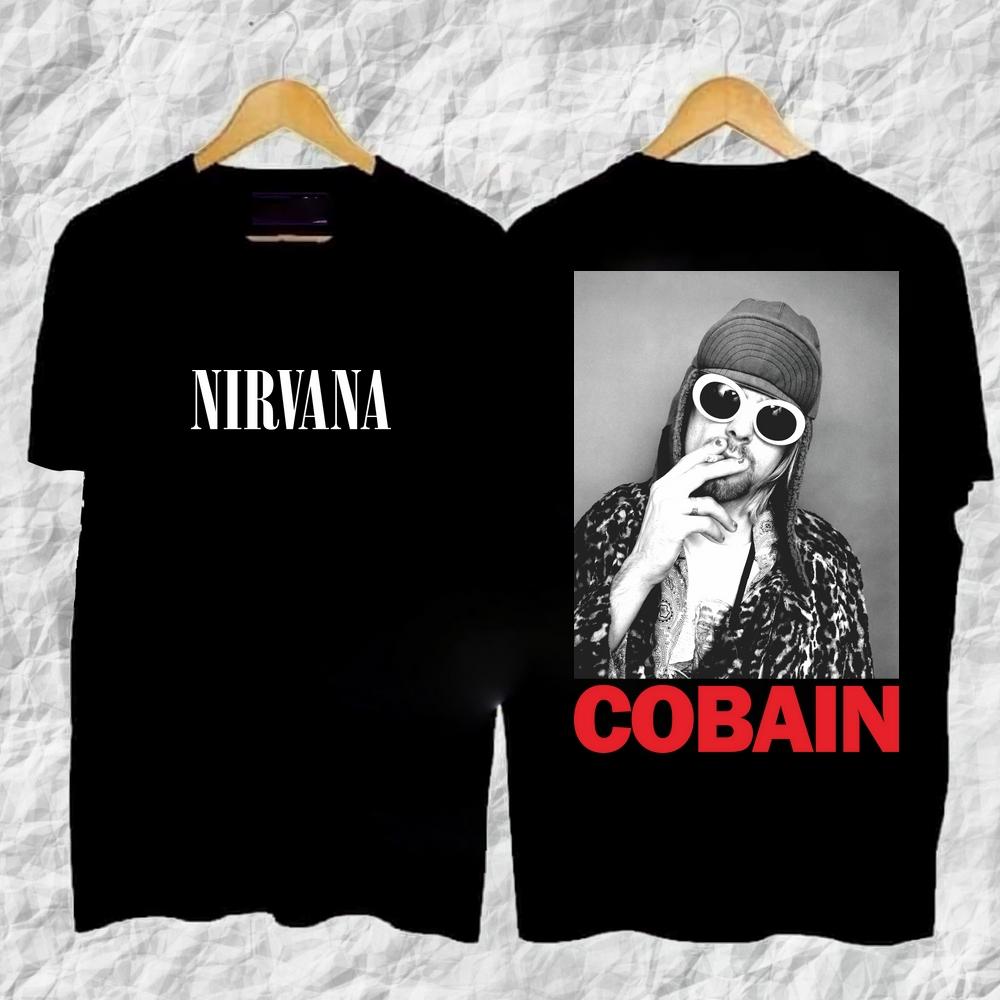 Футболка Rock Band Nirvana Nevermind Тайская Курт Кубен Мужская Мода Короткий Рукав 100% Хлопок Футболка Rock Band Футболка с Рисунком Топы Футболки...