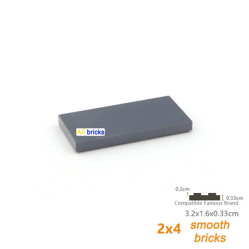 20 шт. DIY Строительные блоки Фигурки Кирпичики Гладкие 2x4 Обучающие Креативные Размер Совместимый с 87079 Пластиковые Игрушки для Детей