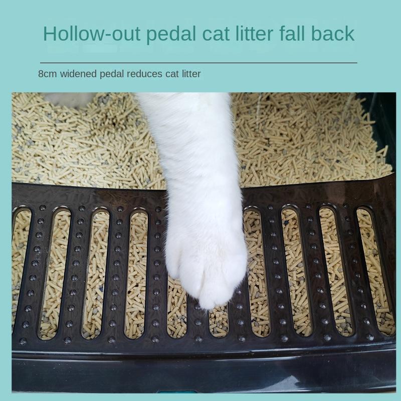 Кошачий туалет с защитой от брызг, полузакрытый съемный туалет с высоким ограждением