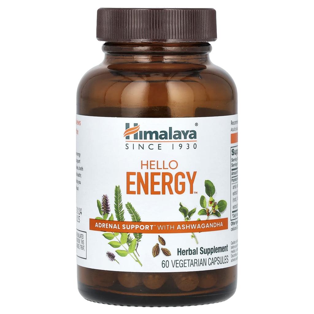 Hello Energy, Promote Adrenal Health with Ashwagandha, 60 Veggie Capsules