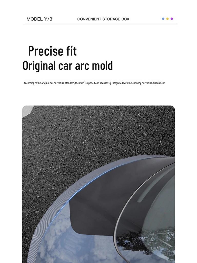 Tesla Model Y/3 High-Performance Rear Wing Carbon Fiber Accessory - 2025 Version