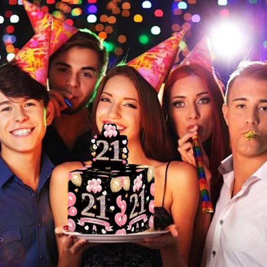 16-21 день рождения, копилка-сюрприз, подарочная коробка для денег, набор денежных ящиков, подарок на день рождения, держатель для денег для детей, мальчиков и девочек