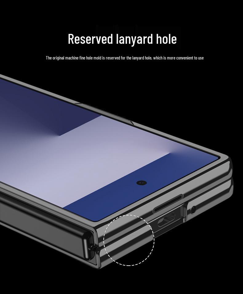 Прозрачный гальванизированный жесткий чехол Samsung Z Fold7 - Защитный складной дизайн с точной резкой