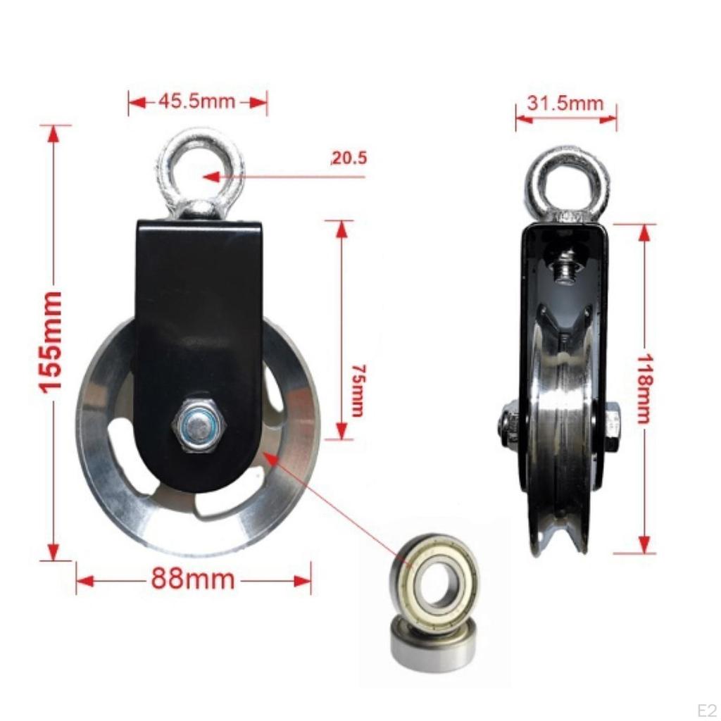 Кабельный шкивный блок Навесное оборудование Система подъема Тренажер для тренировки Плечо Спортзал