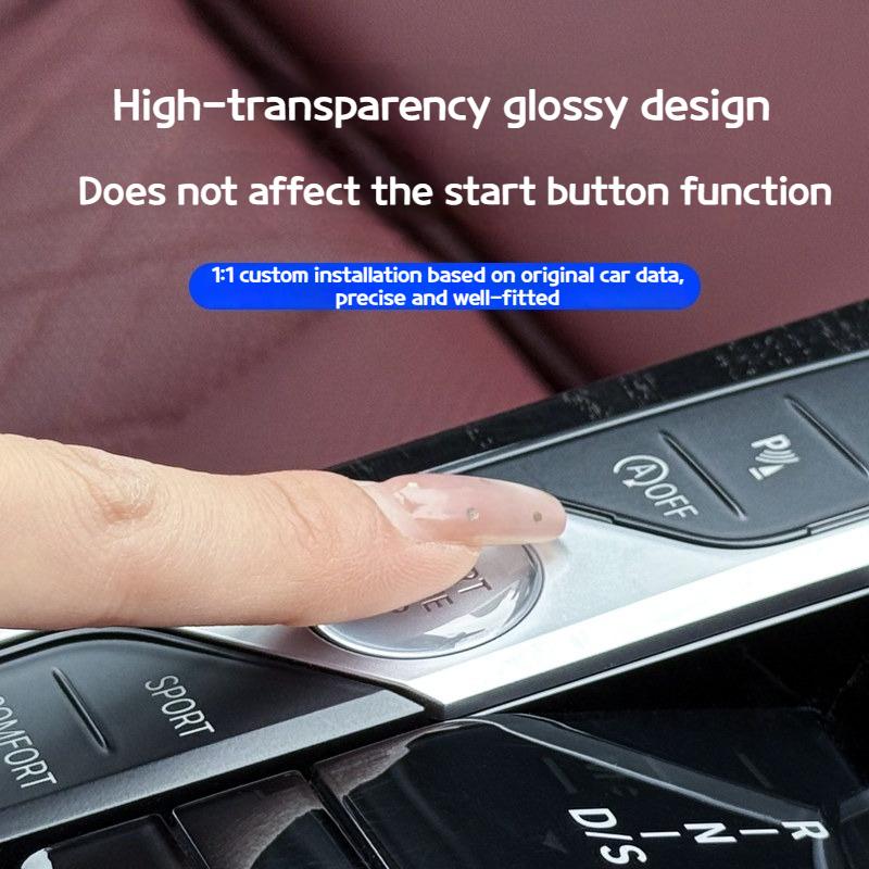 For BMW 3 7 Seriesi3 X3X5X7 G20 G01 G05 G07 -2026 One-click start button protects the glue-free transparentsticker products
