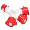Industrial Socket Waterproof Electrical Connector 3 Way 16A Outlet for Indoor Outdoor