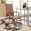 1pc Anime Christmas Tree Round Carpet  Office Chair Mat, NonSlip Rug for Home Decor, Seasonal Gift, Suitable for Office